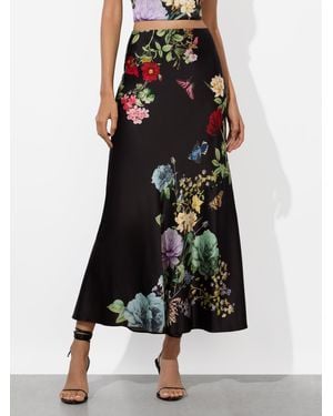 Alice + Olivia Terese Slip Skirt - Black