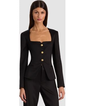 Alice + Olivia Trisha Fitted Jacket - Black