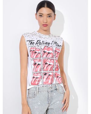 Alice + Olivia Micah Muscle Tank - White