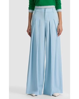 Alice + Olivia Blaire Pleated Pant - Blue