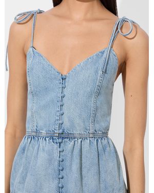 Alice+Olivia■Jem Denim Tiered Mini Dress■ドレス Alice and Olivia Alice and Oliva Jem Denim Tiered Mini Dress