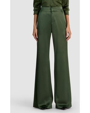 Alice + Olivia Dylan Wide Leg Pant - Green