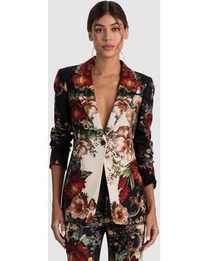 Alice + Olivia Breann Fitted Blazer - Multicolor