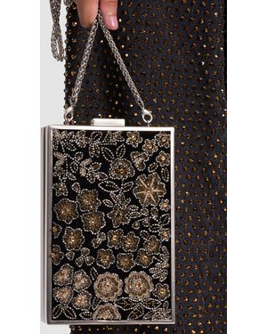 Alice + Olivia Kayla Embellished Clutch - Black