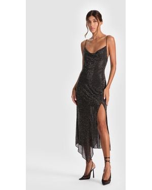 Alice + Olivia Harmony Embellished Slip Dress - Black