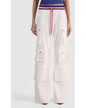 Alice + Olivia Olympia Cargo Pant - White