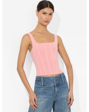 Alice + Olivia Sariah Corset Tank - Blue
