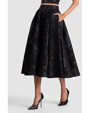 Alice + Olivia Nilda Volumonous Skirt - Black