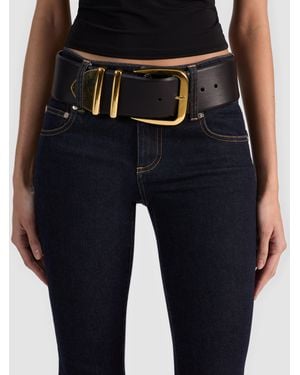 Alice + Olivia Harley Wide Belt - Blue