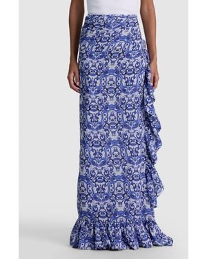 Alice + Olivia A+O X Coniglio Palm Beach Pareo - Blue