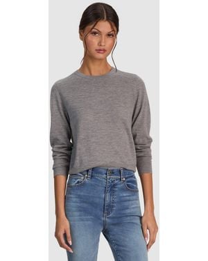 Alice + Olivia Carolee Cashmere Pullover - Gray