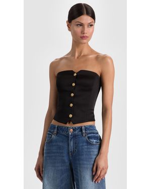 Alice + Olivia Kelcey Strapless Vest - Blue