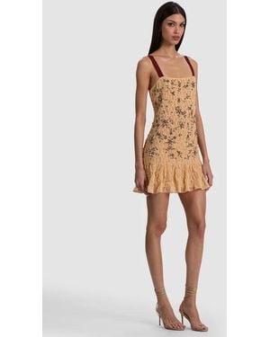Alice + Olivia Linnea Embellished Mini Dress - White