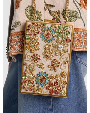 Alice + Olivia Kayla Embellished Clutch - Multicolor