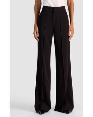 Alice + Olivia Dylan High Waisted Wide Leg Pant - Black