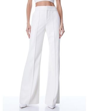 Alice + Olivia Dylan Vegan Pant - White