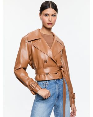 Alice + Olivia Keith Vegan Trench - Blue