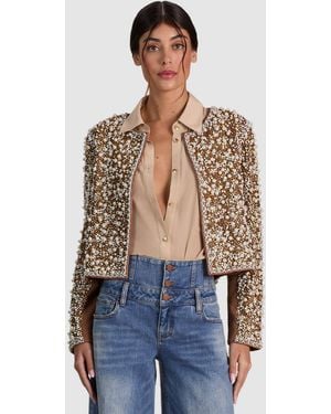 Alice + Olivia Kidman Embellished Jacket - Blue