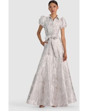 Alice + Olivia Henrietta Maxi Dress - White