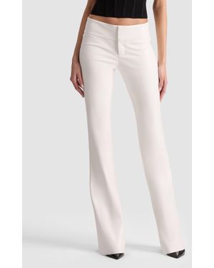 Alice + Olivia Olivia Vegan Bootcut Pant - White