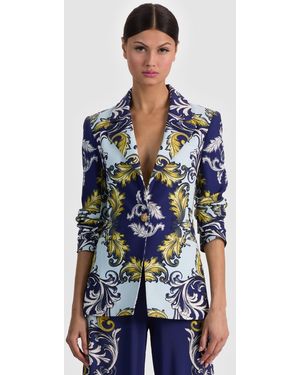 Alice + Olivia Hope Fitted Blazer - Blue