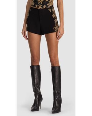 Alice + Olivia Cady Embellished Short - Black