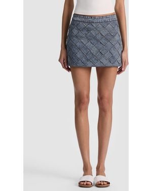 Alice + Olivia Rubi Mini Skirt - Blue