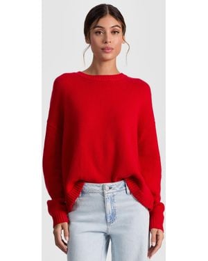Alice + Olivia Ensley Crewneck - Red