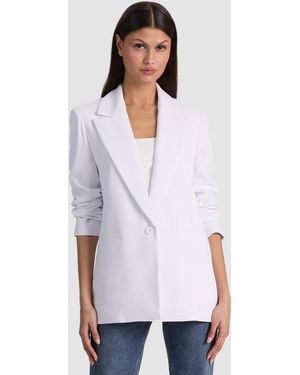 Alice + Olivia Denny Boyfriend Blazer - White