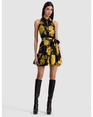Alice + Olivia Miranda Mini Dress - Metallic
