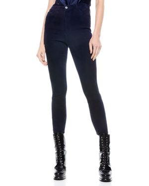 Alice + Olivia Mikah Suede Pant - Blue