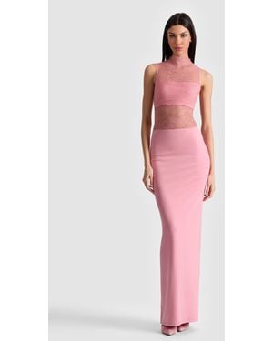 Alice + Olivia Nichol Lace Maxi Dress - Pink