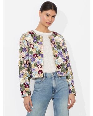 Alice + Olivia Kidman Embellished Jacket - Blue