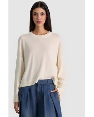 Alice + Olivia Margie Wool Pullover - White