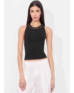 Alice + Olivia Heidi Grommet Tank - Blue