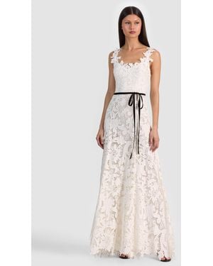 Alice + Olivia Calla Lace Maxi Dress - Natural
