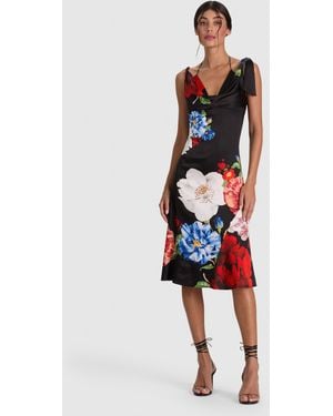 Alice + Olivia Abigail Bikini Midi Dress - Red