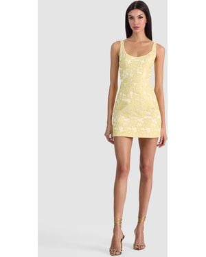 Alice + Olivia Charlotte Mini Dress - Natural