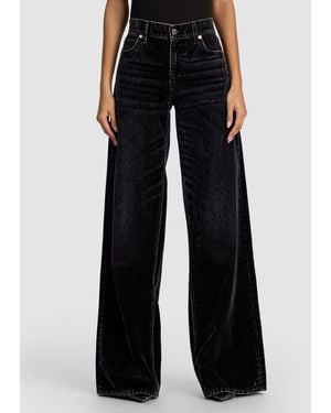 Alice + Olivia Amazing Baggy Jean - Black