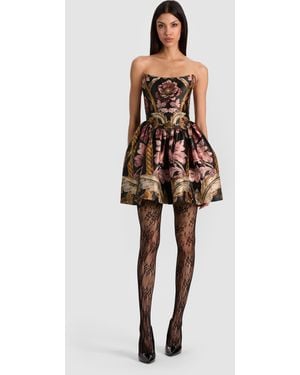 Alice + Olivia Helena Strapless Mini Dress - White