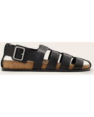 AllSaints Randal Ring Leather Sandals - White