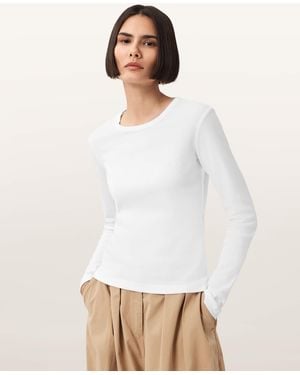 AllSaints Stevie Slim-Fit Long-Sleeve T-Shirt - White