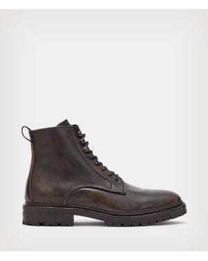 AllSaints Men's Laker Leather Boots - Brown