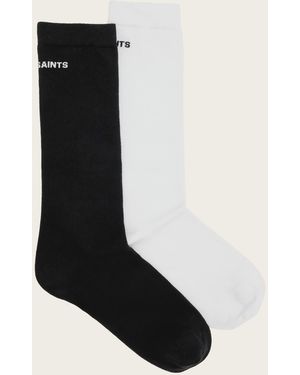 AllSaints London Socks 2 Pack - Black