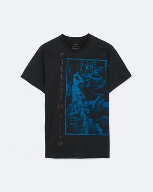 AllSaints Pillars Regular-Fit Graphic T-Shirt - Blue