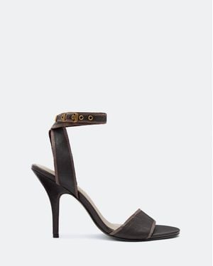AllSaints Vera Leather Heels - White