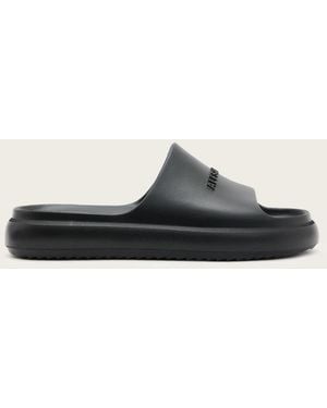 AllSaints Dune Slip On Logo Slides - White