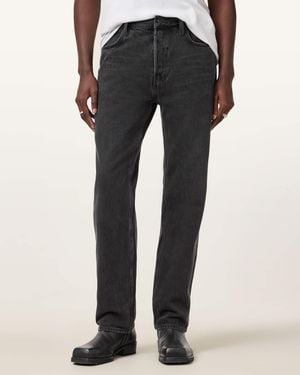 AllSaints Reid Straight Fit Denim Jeans - Gray