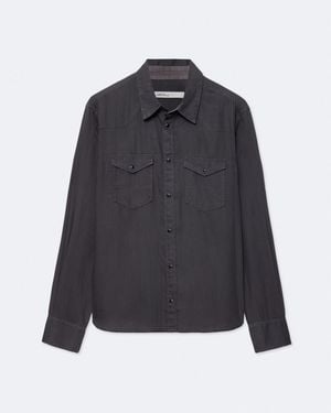 AllSaints Hanway Regular-Fit Tencel Shirt - Blue