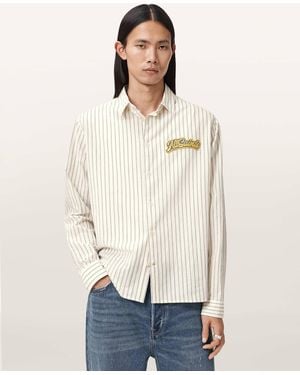 AllSaints Samuel Relaxed Fit Shirt - Natural